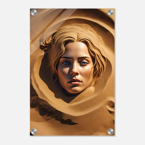 Da Vinci Contemporary Modern Art Wall art print | Sand Woman - Acrylic Print - 30x45 cm / 12x18″ - 