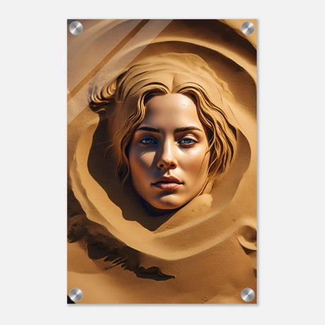 Da Vinci Contemporary Modern Art Wall art print | Sand Woman - Acrylic Print - 30x45 cm / 12x18″ - 