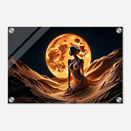 Da Vinci Contemporary Modern Art Wall art print | Sand Woman - Acrylic Print - 30x45 cm / 12x18″ - 