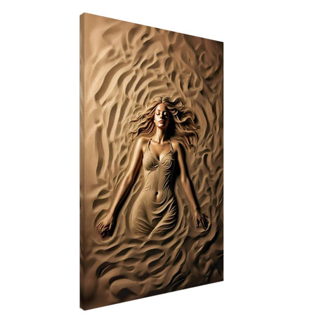 Da Vinci Contemporary Modern Art Wall art print | Sand Woman - Acrylic Print - 30x45 cm / 12x18″ - 