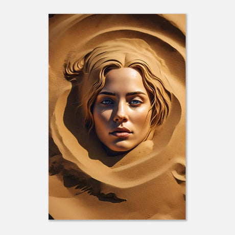 Da Vinci Contemporary Modern Art Wall art print | Sand Woman - Aluminum Print - 30x45 cm / 12x18″ - 