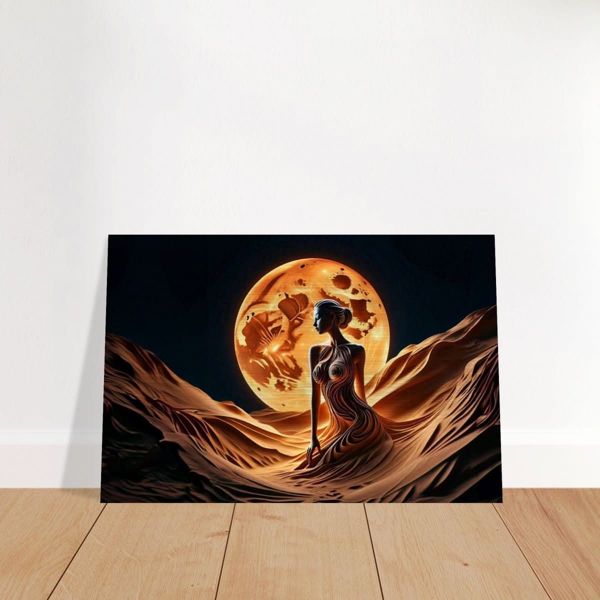 Da Vinci Contemporary Modern Art Wall art print | Sand Woman - Brushed Aluminum Print - 30x45 cm / 12x18″ - 