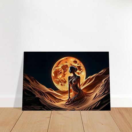 Da Vinci Contemporary Modern Art Wall art print | Sand Woman - Brushed Aluminum Print - 30x45 cm / 12x18″ - 