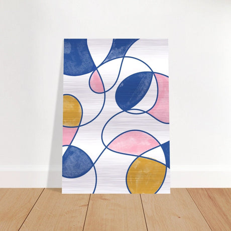 Da Vinci Contemporary Modern Art - Brushed Aluminum Print - 70x100 cm / 28x40″ - 