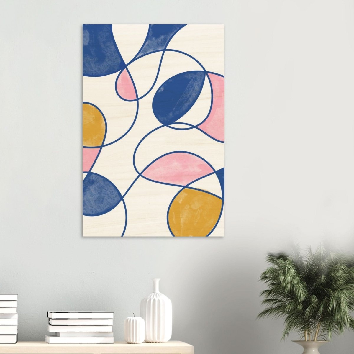 Da Vinci Contemporary Modern Art - Wood Prints - 60x90 cm / 24x36″ - 10 mm