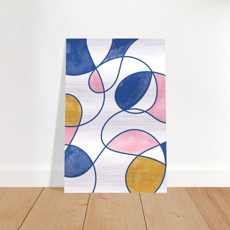 Da Vinci Contemporary Modern Art - Brushed Aluminum Print - 30x45 cm / 12x18″ - 