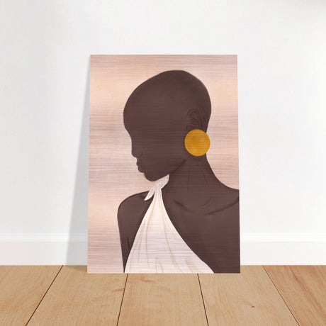 Da Vinci Contemporary Modern Art - Brushed Aluminum Print - 70x100 cm / 28x40″ - 