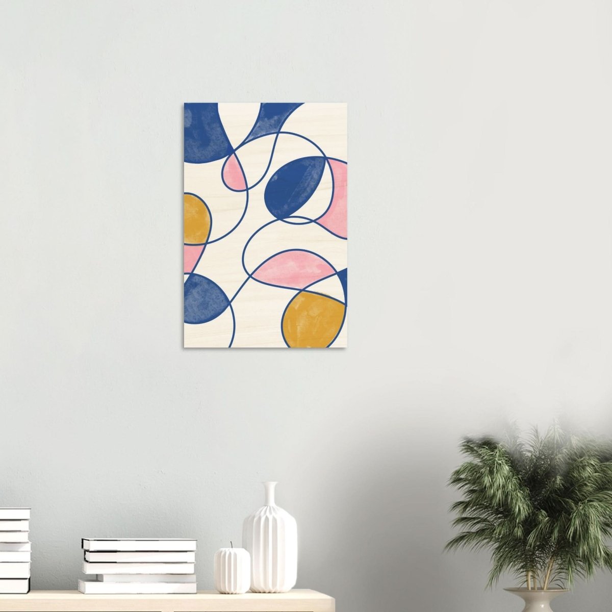 Da Vinci Contemporary Modern Art - Wood Prints - 40x60 cm / 16x24″ - 20 mm