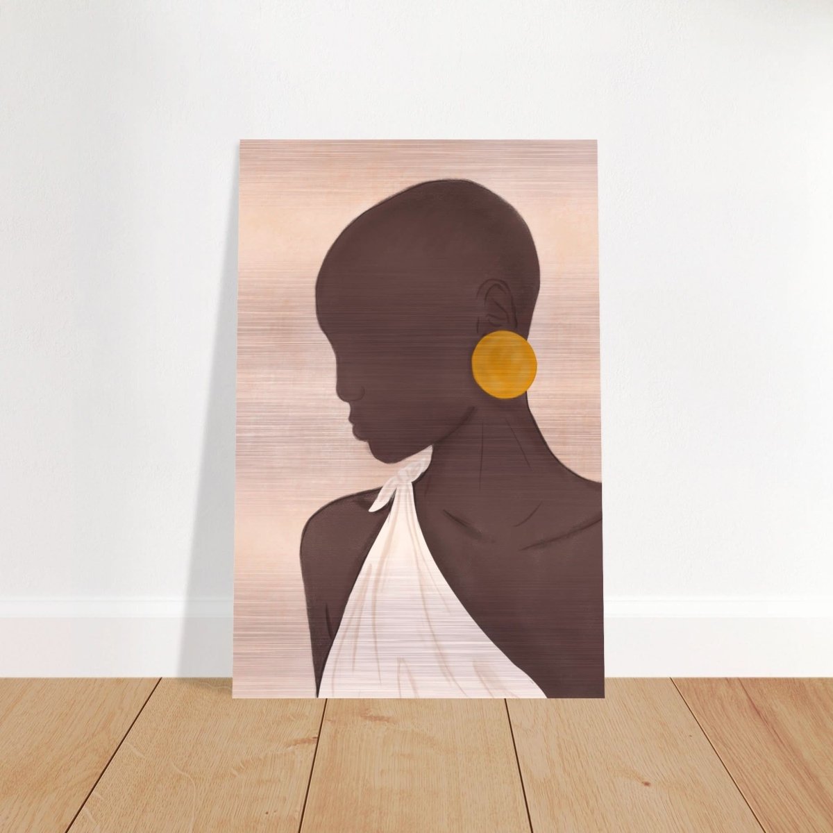 Da Vinci Contemporary Modern Art - Brushed Aluminum Print - 50x75 cm / 20x30″ - 