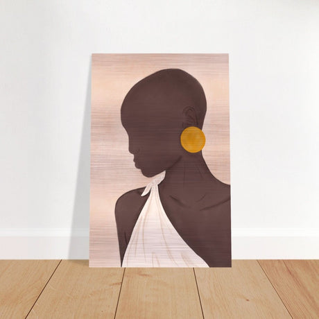 Da Vinci Contemporary Modern Art - Brushed Aluminum Print - 30x45 cm / 12x18″ - 