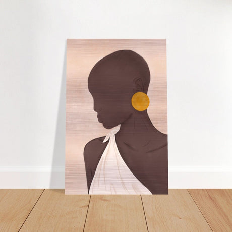 Da Vinci Contemporary Modern Art - Brushed Aluminum Print - 40x60 cm / 16x24″ - 