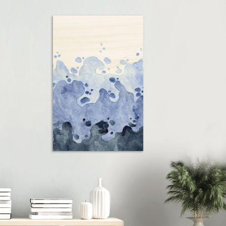 Da Vinci Contemporary Modern Wall Art | Beach - Wood Prints - 60x90 cm / 24x36″ - 10 mm