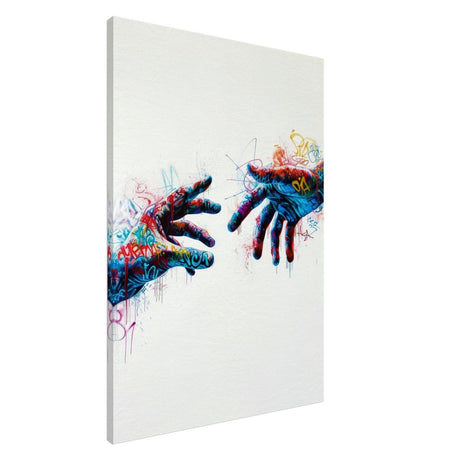 Da Vinci Contemporary Modern Wall art Print | Hands - Canvas - 70x100 cm / 28x40″ - 
