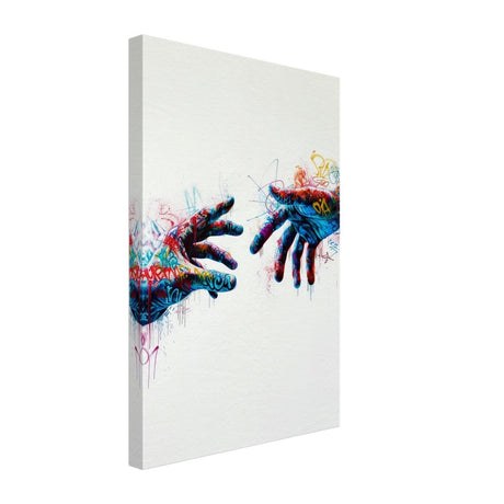 Da Vinci Contemporary Modern Wall art Print | Hands - Canvas - 30x45 cm / 12x18″ - 