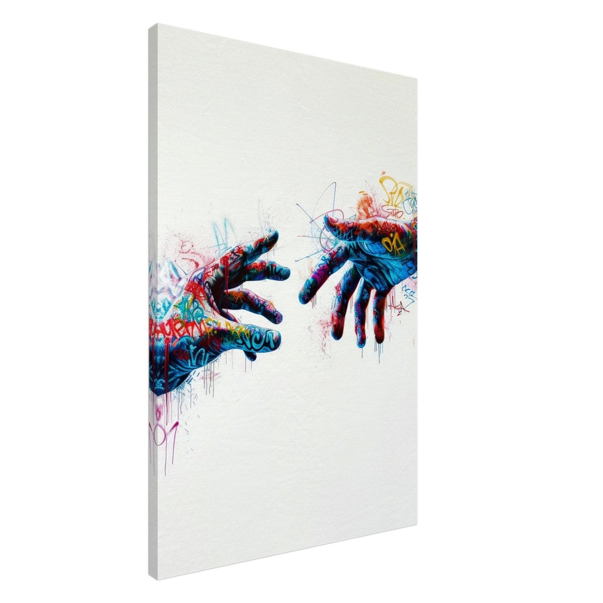 Da Vinci Contemporary Modern Wall art Print | Hands - Canvas - 60x90 cm / 24x36″ - 