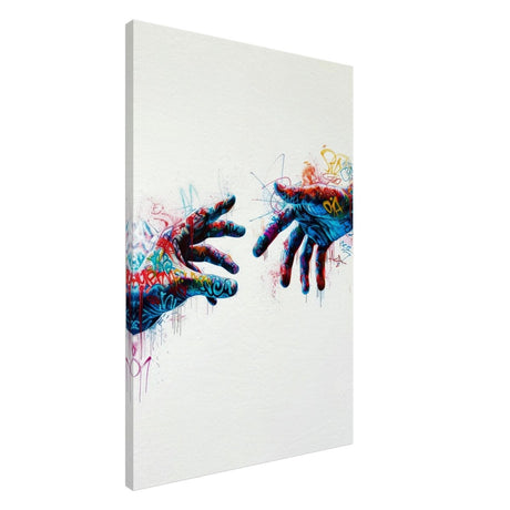 Da Vinci Contemporary Modern Wall art Print | Hands - Canvas - 60x90 cm / 24x36″ - 