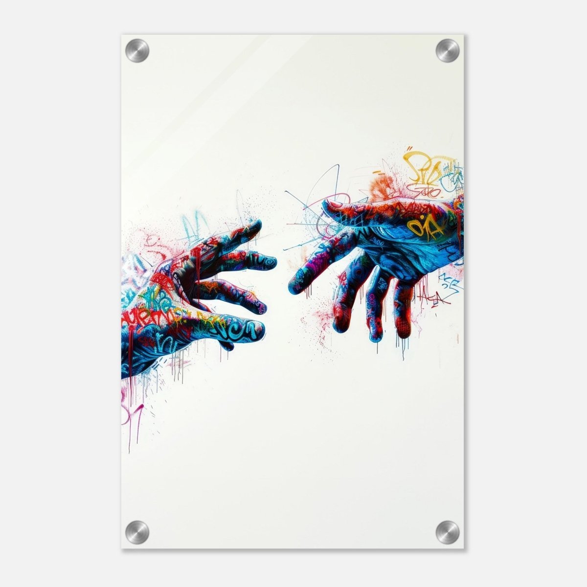 Da Vinci Contemporary Modern Wall art Print | Hands - Acrylic Print - 30x45 cm / 12x18″ - 