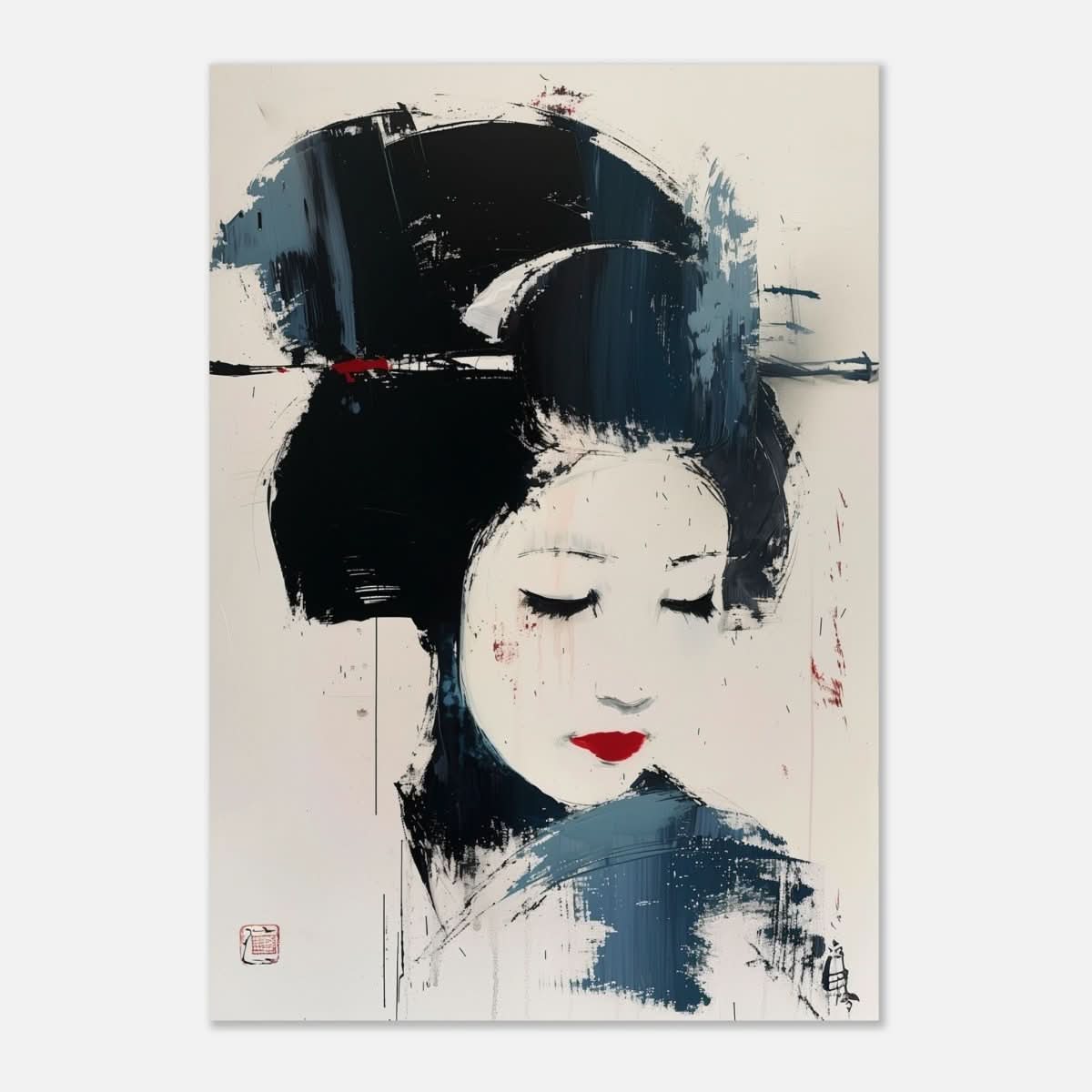 Da Vinci Contemporary Modern Wall art Print | Japanese art - Aluminum Print - 70x100 cm / 28x40″ - 
