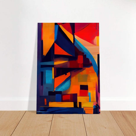 Da Vinci Contemporary Modern Wall Art - Brushed Aluminum Print - 70x100 cm / 28x40″ - 