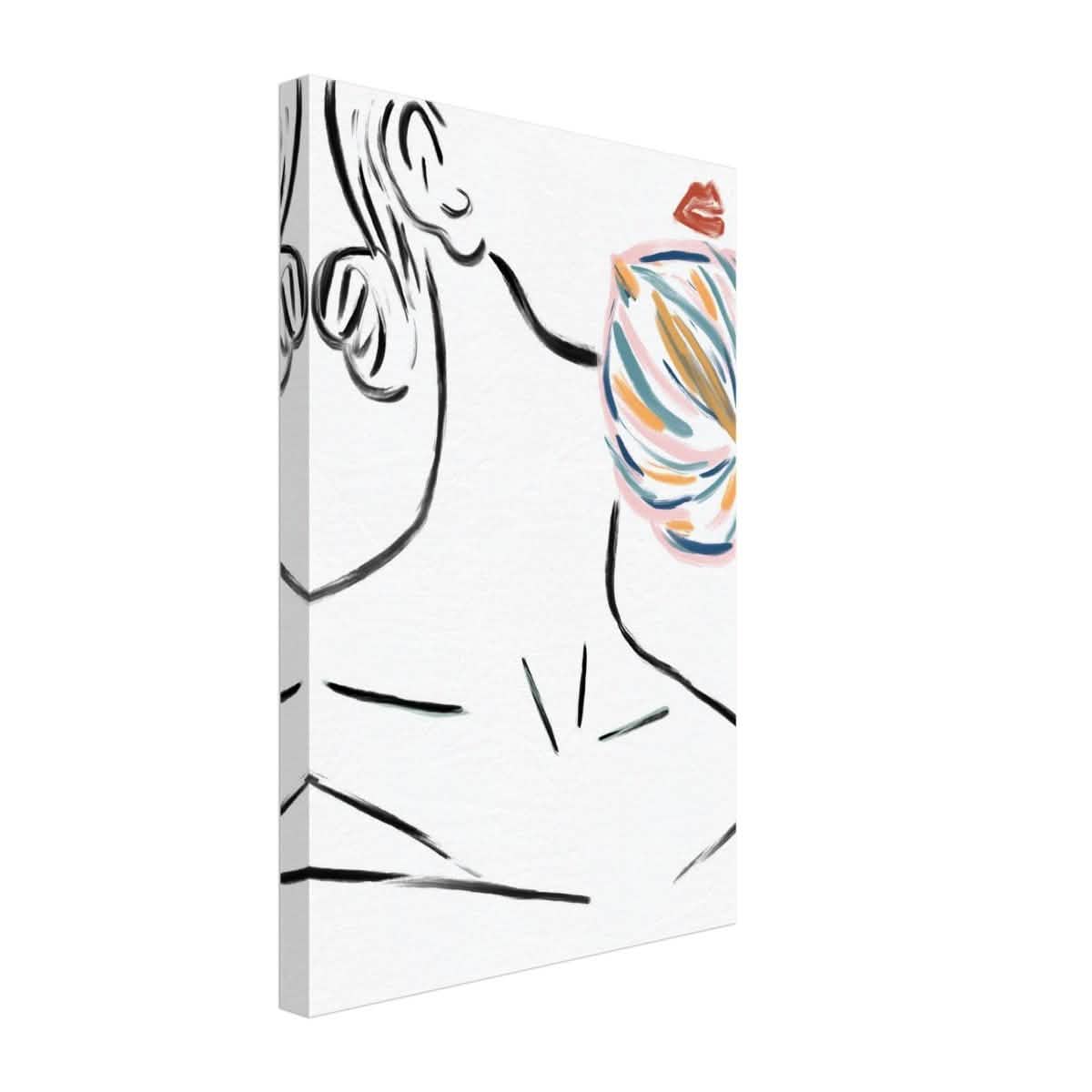 Da Vinci Contemporary Modern Wall Art - Canvas - 30x45 cm / 12x18″ - Slim