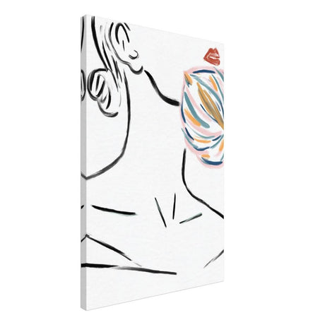 Da Vinci Contemporary Modern Wall Art - Canvas - 50x75 cm / 20x30″ - Slim