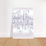 Da Vinci Contemporary Modern Wall Art - Brushed Aluminum Print - 40x60 cm / 16x24″ - 