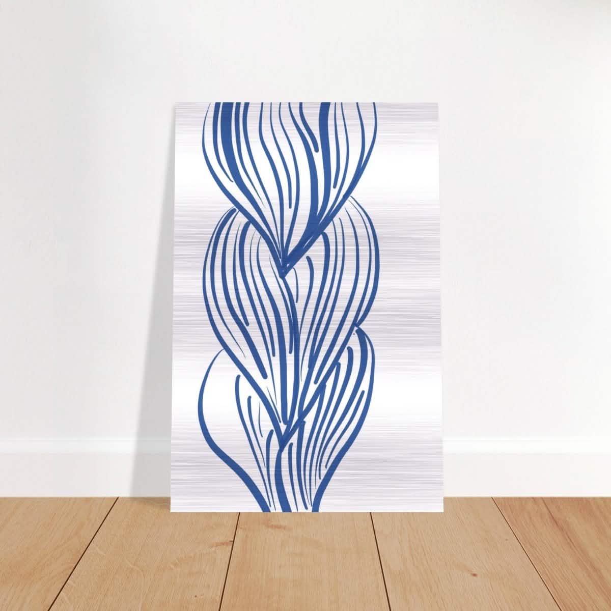 Da Vinci Contemporary Modern Wall Art - Brushed Aluminum Print - 40x60 cm / 16x24″ - 