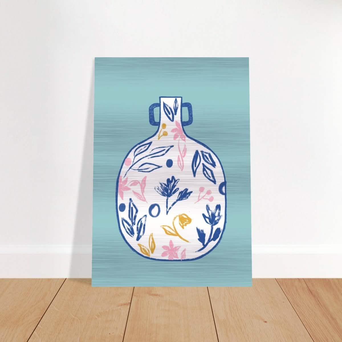 Da Vinci Contemporary Modern Wall Art - Brushed Aluminum Print - 70x100 cm / 28x40″ - 