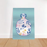 Da Vinci Contemporary Modern Wall Art - Brushed Aluminum Print - 70x100 cm / 28x40″ - 