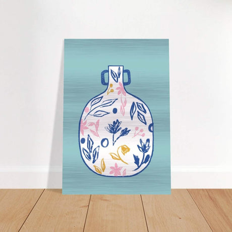 Da Vinci Contemporary Modern Wall Art - Brushed Aluminum Print - 70x100 cm / 28x40″ - 