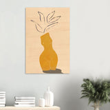 Da Vinci Contemporary Modern Wall Art - Wood Prints - 60x90 cm / 24x36″ - 20 mm