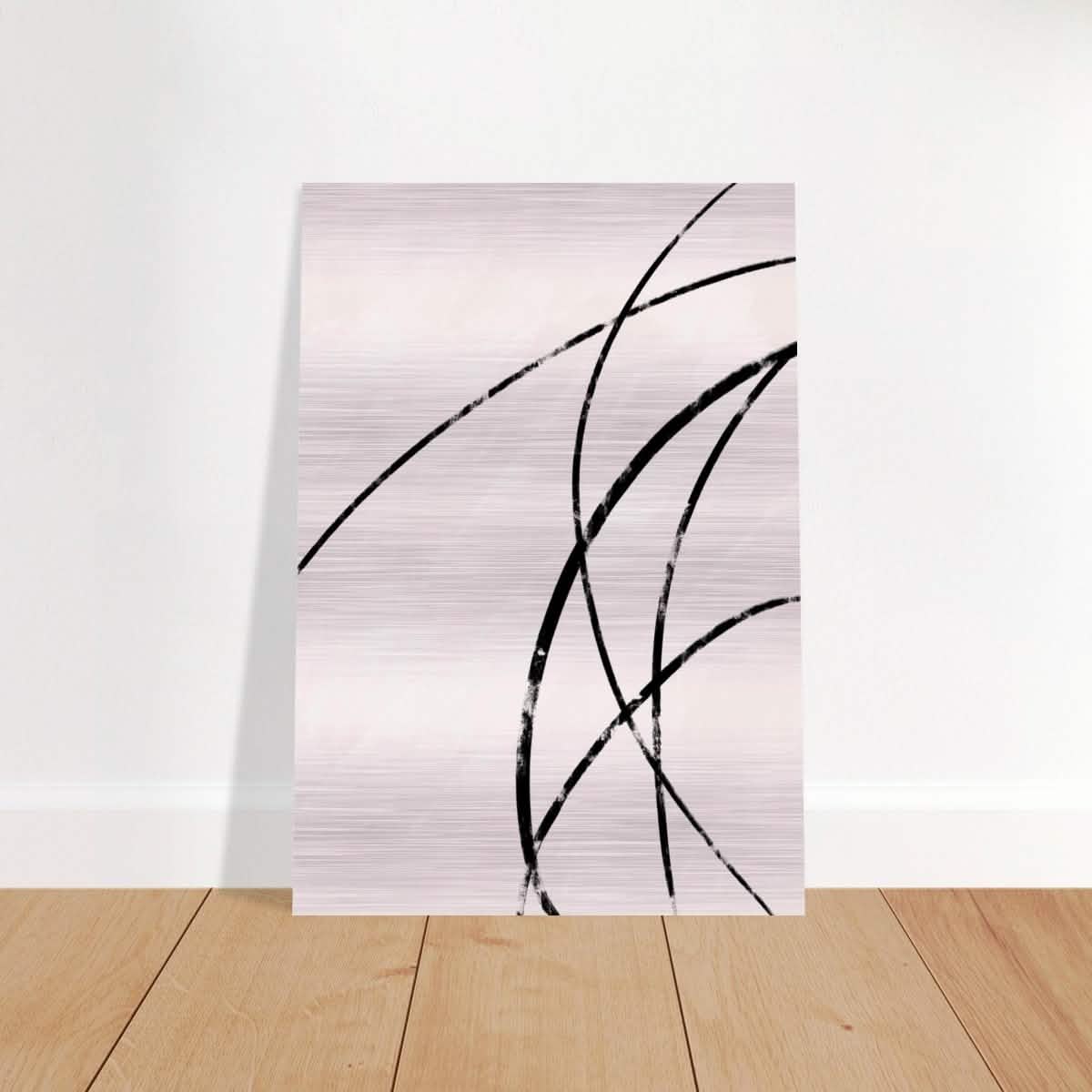 Da Vinci Contemporary Modern Wall Art - Brushed Aluminum Print - 70x100 cm / 28x40″ - 