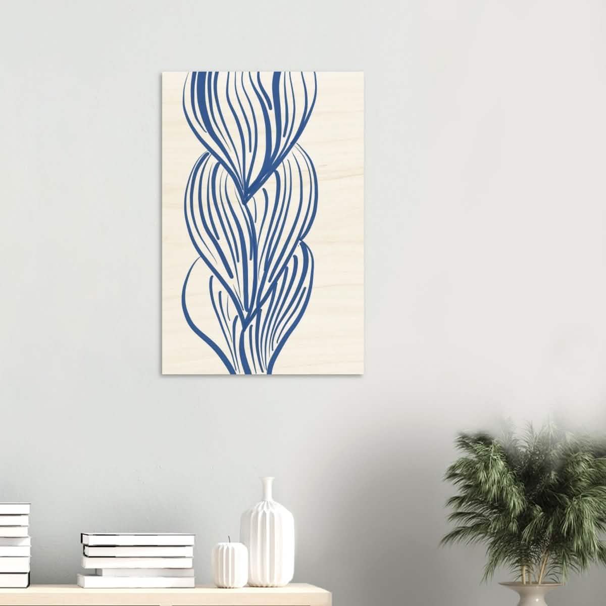 Da Vinci Contemporary Modern Wall Art - Wood Prints - 50x75 cm / 20x30″ - 10 mm