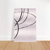 Da Vinci Contemporary Modern Wall Art - Brushed Aluminum Print - 50x75 cm / 20x30″ - 