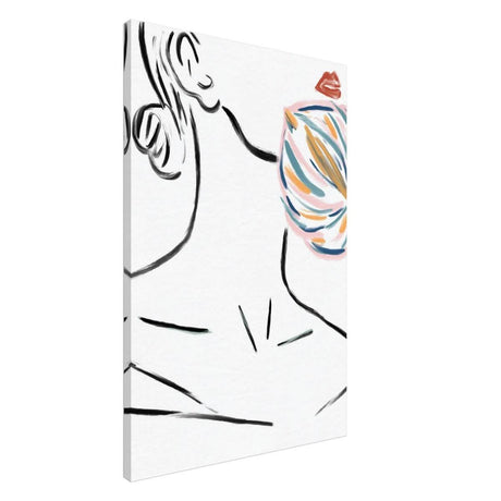 Da Vinci Contemporary Modern Wall Art - Canvas - 60x90 cm / 24x36″ - Slim