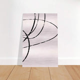 Da Vinci Contemporary Modern Wall Art - Brushed Aluminum Print - 60x90 cm / 24x36″ - 