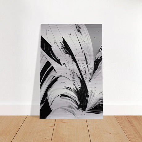 Da Vinci Contemporary Modern Wall Art - Brushed Aluminum Print - 50x75 cm / 20x30″ - 