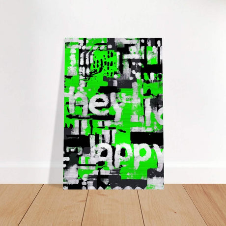 Da Vinci Contemporary Modern Wall Art - Brushed Aluminum Print - 50x75 cm / 20x30″ - 