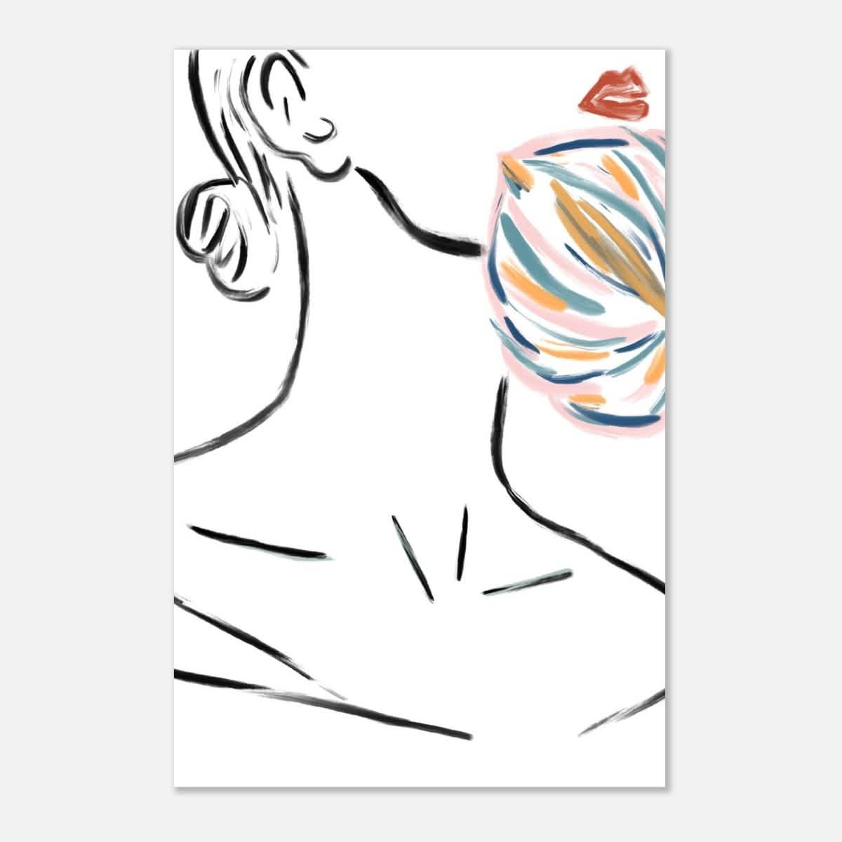 Da Vinci Contemporary Modern Wall Art - Aluminum Print - 40x60 cm / 16x24″ - 