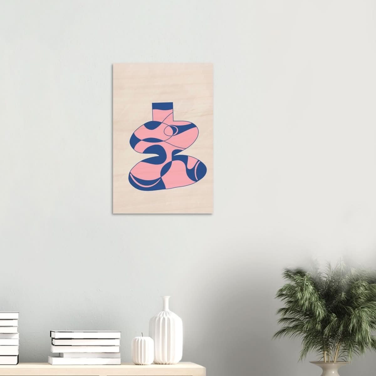 Da Vinci Contemporary Modern Wall Art - Wood Prints - 40x60 cm / 16x24″ - 20 mm