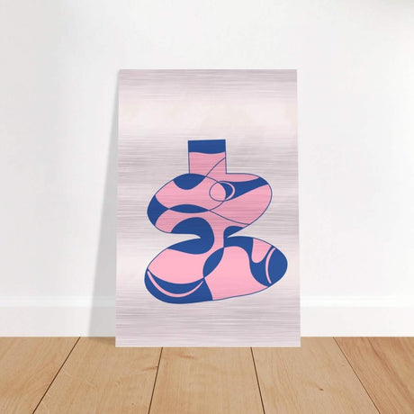 Da Vinci Contemporary Modern Wall Art - Brushed Aluminum Print - 40x60 cm / 16x24″ - 