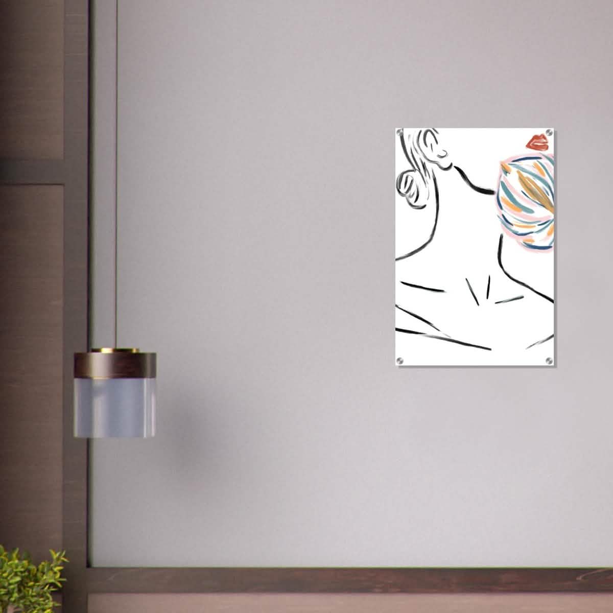 Da Vinci Contemporary Modern Wall Art - Acrylic Print - 50x75 cm / 20x30″ - 