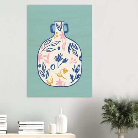 Da Vinci Contemporary Modern Wall Art - Wood Prints - 70x100 cm / 28x40″ - 20 mm