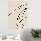 Da Vinci Contemporary Modern Wall Art - Wood Prints - 70x100 cm / 28x40″ - 10 mm