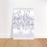 Da Vinci Contemporary Modern Wall Art - Brushed Aluminum Print - 50x75 cm / 20x30″ - 