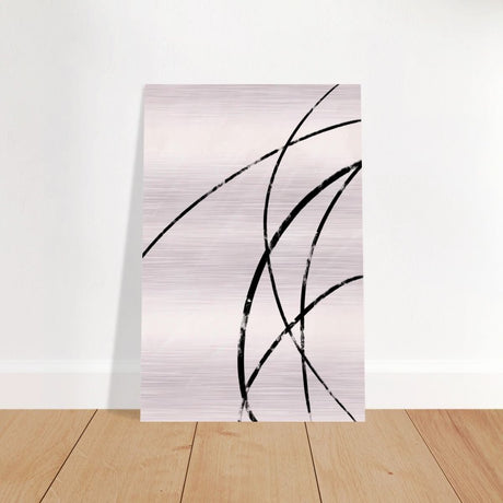 Da Vinci Contemporary Modern Wall Art - Brushed Aluminum Print - 30x45 cm / 12x18″ - 