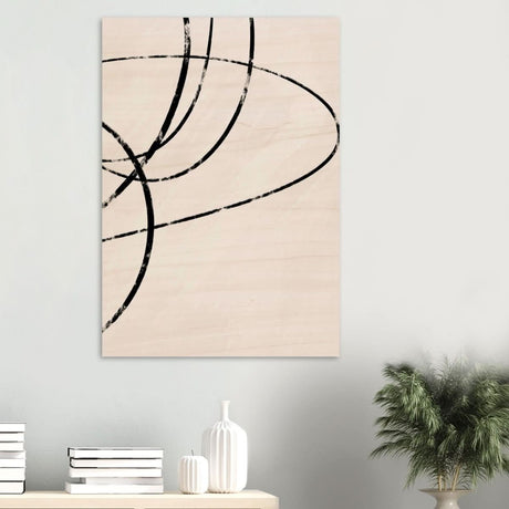 Da Vinci Contemporary Modern Wall Art - Wood Prints - 70x100 cm / 28x40″ - 10 mm