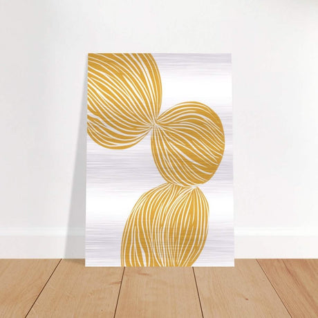 Da Vinci Contemporary Modern Wall Art - Brushed Aluminum Print - 70x100 cm / 28x40″ - 