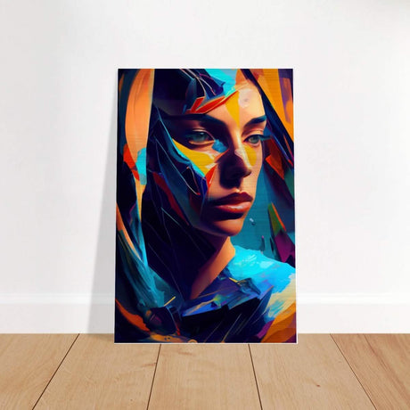 Da Vinci Contemporary Modern Wall Art - Brushed Aluminum Print - 30x45 cm / 12x18″ - 