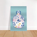 Da Vinci Contemporary Modern Wall Art - Brushed Aluminum Print - 30x45 cm / 12x18″ - 